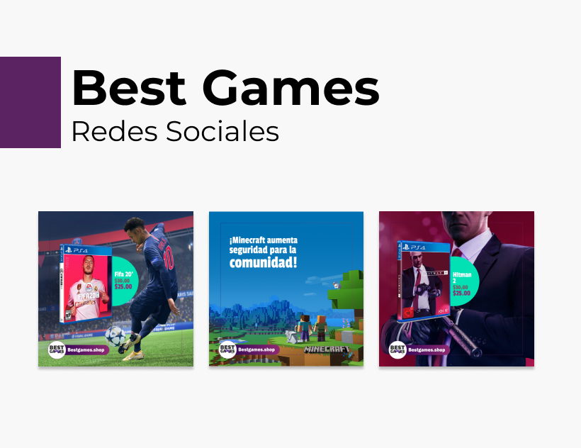 Portada Behance - Best Games Redes Sociales